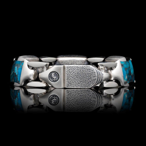 Men's Turquoise Retro Bracelet - BR13 TQ-William Henry-Renee Taylor Gallery