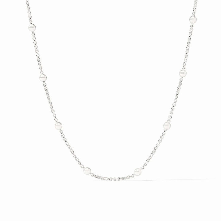 Solara 18.5" Silver Delicate Station Necklace - N579S00-Julie Vos-Renee Taylor Gallery