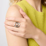 Wave Wrap Silver Ring - R230S00-Julie Vos-Renee Taylor Gallery