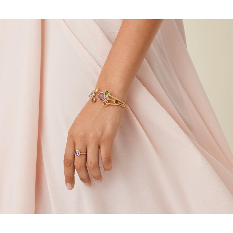 18K Jaipur Mixed Gemstone Bangle - SB51 MIX01 Y-Marco Bicego-Renee Taylor Gallery