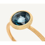 18K Yellow Gold London Blue Topaz Stackable Ring - AB632 TPL01 Y 02-Marco Bicego-Renee Taylor Gallery
