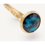 18K Yellow Gold Medium London Blue Topaz Ring - AB586 TPL01 Y 02-Marco Bicego-Renee Taylor Gallery
