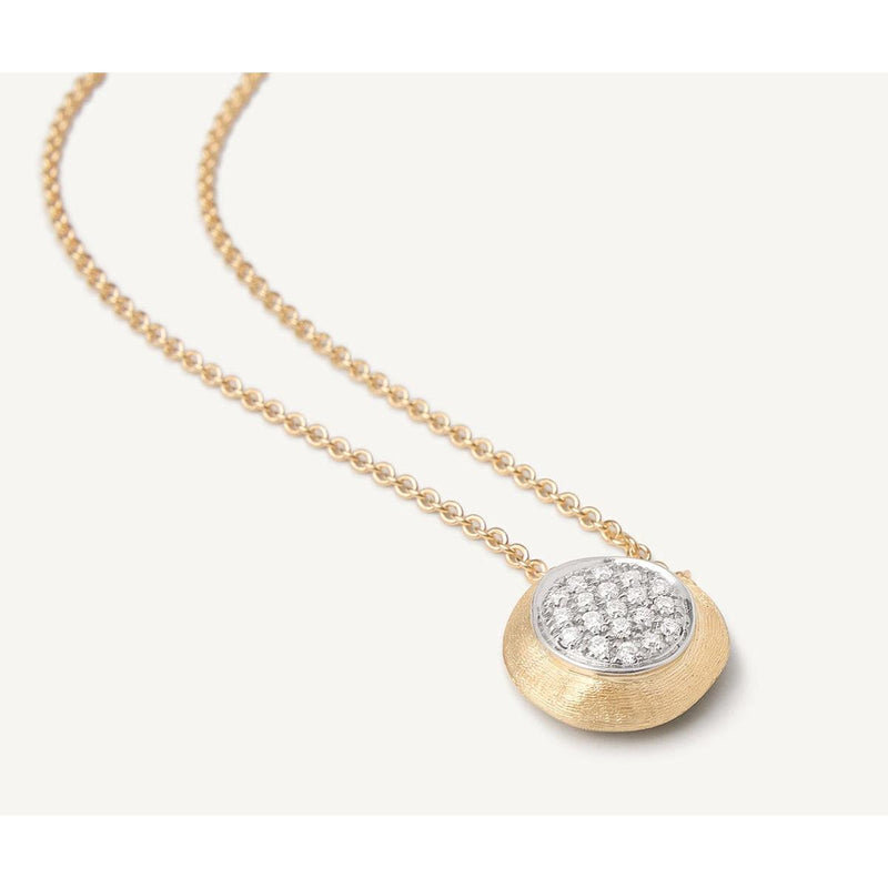 18K Delicati Diamond Pave Necklace - CB1809 B YW Q6-Marco Bicego-Renee Taylor Gallery