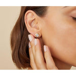 18K Delicati Diamond Pave Stud Earrings - OB1377 B YW Q6-Marco Bicego-Renee Taylor Gallery
