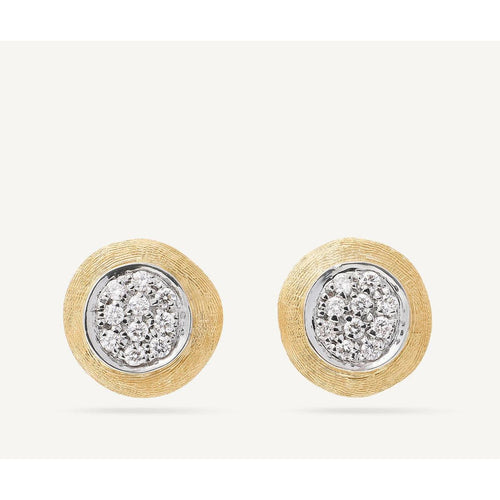 18K Delicati Diamond Pave Stud Earrings - OB1377 B YW Q6-Marco Bicego-Renee Taylor Gallery