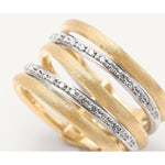 18K Jaipur Link 5 Strand Diamond Ring - AB479 B YW Q6-Marco Bicego-Renee Taylor Gallery