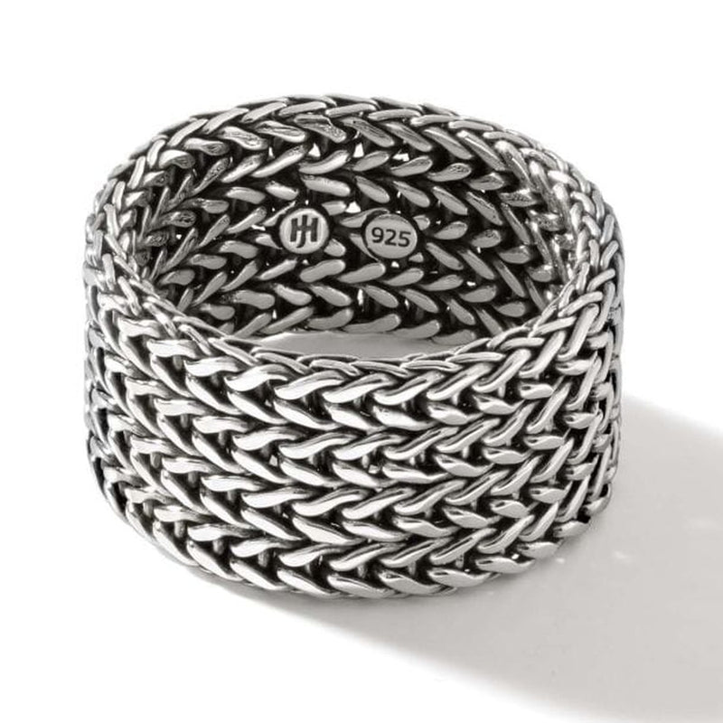 Classic Chain Silver 12mm Band Ring- RM900921-John Hardy-Renee Taylor Gallery