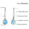 Liquido Earrings - Eliqu00-00-Marahlago Larimar-Renee Taylor Gallery
