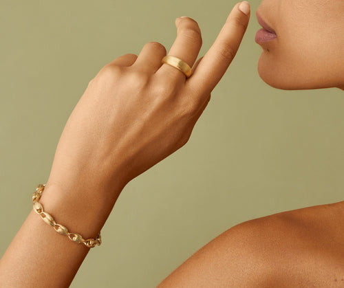 18K Lucia Rose Gold Link Bracelet - BB2361 R 2R-Marco Bicego-Renee Taylor Gallery