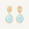 18K Yellow Gold Aquamarine Drop Earrings - OB1436 AQD Y 02-Marco Bicego-Renee Taylor Gallery