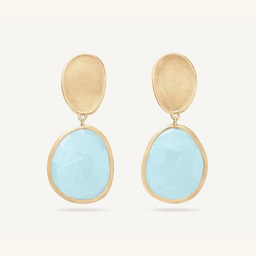 18K Yellow Gold Aquamarine Drop Earrings - OB1436 AQD Y 02-Marco Bicego-Renee Taylor Gallery