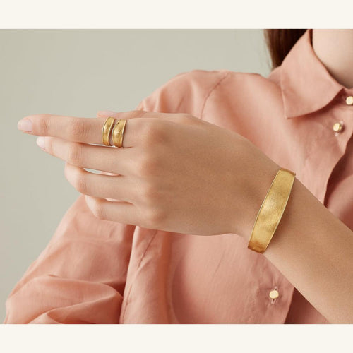 18K Yellow Gold Bangle, Medium Width - SB116 Y 02-Marco Bicego-Renee Taylor Gallery