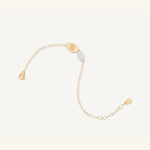 18K Yellow Gold Bracelet with Mini-Pavé Station - BB2591 B YW Q6-Marco Bicego-Renee Taylor Gallery
