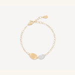 18K Yellow Gold Bracelet with Mini-Pavé Station - BB2591 B YW Q6-Marco Bicego-Renee Taylor Gallery
