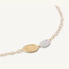 18K Yellow Gold Bracelet with Mini-Pavé Station - BB2591 B YW Q6-Marco Bicego-Renee Taylor Gallery