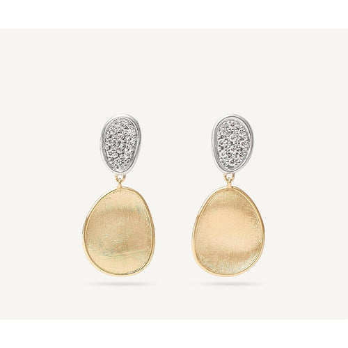 18K Yellow Gold Earrings w/ Diamonds - OB1751 B YW Q6-Marco Bicego-Renee Taylor Gallery