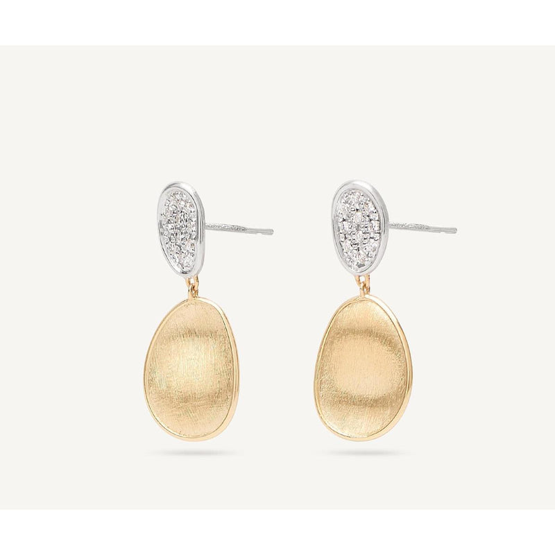 18K Yellow Gold Earrings w/ Diamonds - OB1751 B YW Q6-Marco Bicego-Renee Taylor Gallery