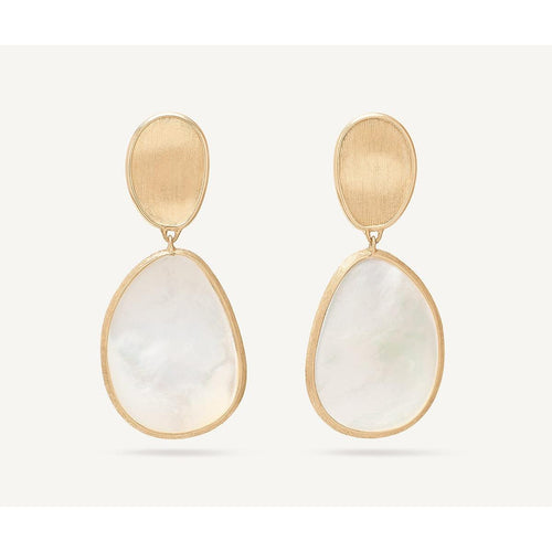 18K Lunaria Mother of Pearl Earrings - OB1403 MPW Y 02-Marco Bicego-Renee Taylor Gallery