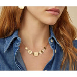 18K Lunaria Graduated Necklace - CB1779 Y 02 16.5"-Marco Bicego-Renee Taylor Gallery