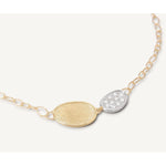 18K Yellow & White Gold Mini-Petal & Diamond Pendant Necklace - CB2591 B YW Q6-Marco Bicego-Renee Taylor Gallery