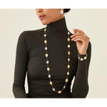 18K Lunaria Black Pearl Necklace - CB2157 MPB Y 36"-Marco Bicego-Renee Taylor Gallery