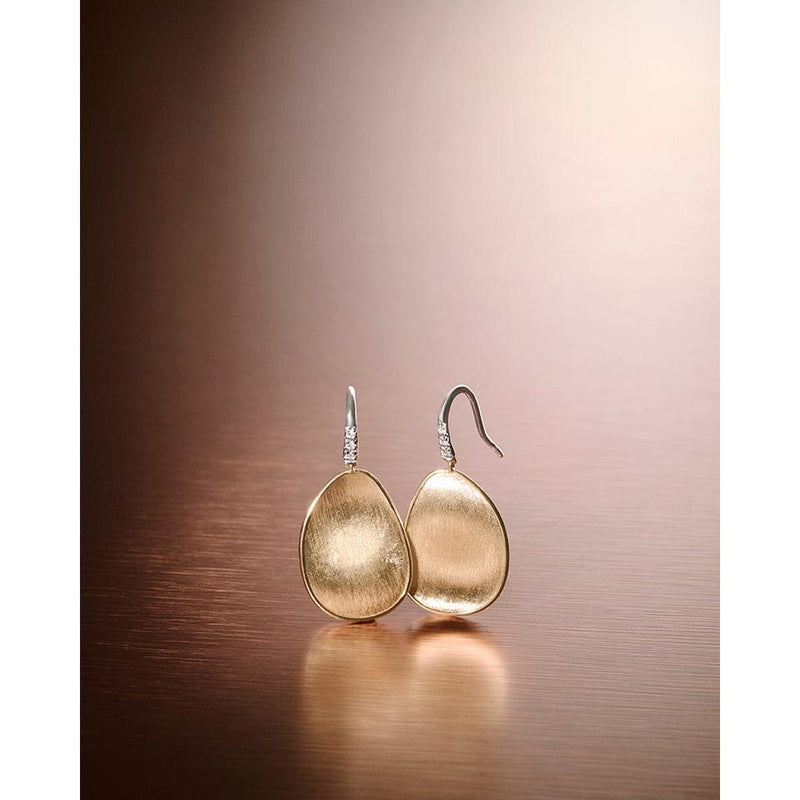 18K Lunaria Diamond Hook Earrings - OB1343-A B1 YW Q6-Marco Bicego-Renee Taylor Gallery