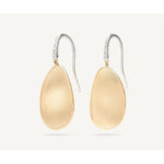 18K Lunaria Diamond Hook Earrings - OB1343-A B1 YW Q6-Marco Bicego-Renee Taylor Gallery