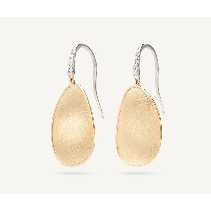 18K Lunaria Diamond Hook Earrings - OB1343-A B1 YW Q6-Marco Bicego-Renee Taylor Gallery