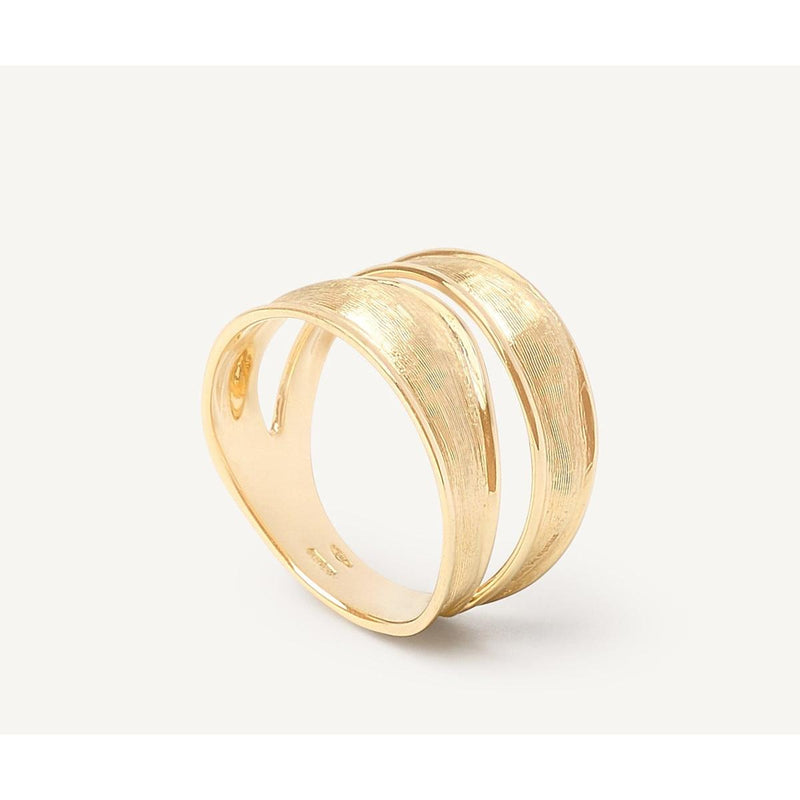 18K Yellow Gold Split Band Ring - AB625 Y 02-Marco Bicego-Renee Taylor Gallery