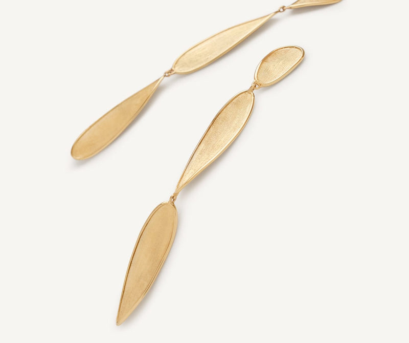 18K Yellow Gold Triple Drop Earrings - OB1918 Y 02-Marco Bicego-Renee Taylor Gallery