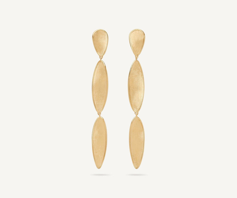 18K Yellow Gold Triple Drop Earrings - OB1918 Y 02-Marco Bicego-Renee Taylor Gallery