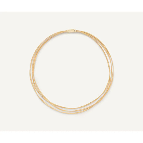 18K Yellow Gold 3-Strand Coil Necklace - CG848 Y 01-Marco Bicego-Renee Taylor Gallery