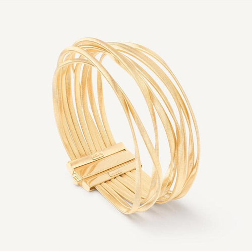 18K Marrakech Yellow Gold 9-Strand Coil Bracelet - BG853 Y 01-Marco Bicego-Renee Taylor Gallery