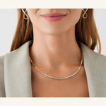 18K Yellow Gold Coil Necklace With Diamond Bar - CG851 B YW M5-Marco Bicego-Renee Taylor Gallery