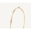 18K Yellow & White Gold Twisted Coil Bracelet With Diamonds - SG337 B YW M5-Marco Bicego-Renee Taylor Gallery