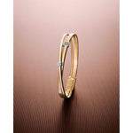 18K Masai Two Strand Crossover Diamond Bracelet - BG732 B YW M5-Marco Bicego-Renee Taylor Gallery
