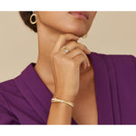 18K Masai Two Strand Crossover Diamond Bracelet - BG732 B YW M5-Marco Bicego-Renee Taylor Gallery