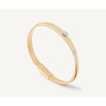 18K Masai Two Strand Crossover Diamond Bracelet - BG732 B YW M5-Marco Bicego-Renee Taylor Gallery