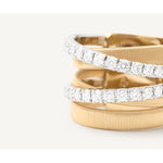 18K Masai Five Row Ring - AG331 B YW-Marco Bicego-Renee Taylor Gallery