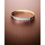 18K Yellow Gold Coil and Diamond Pavé Bangle Bracelet, Thin - SG43 B1 YW M5-Marco Bicego-Renee Taylor Gallery