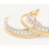 18K Yellow & White Gold Double Hoop Earrings With Diamonds - OG412 B YW M5-Marco Bicego-Renee Taylor Gallery