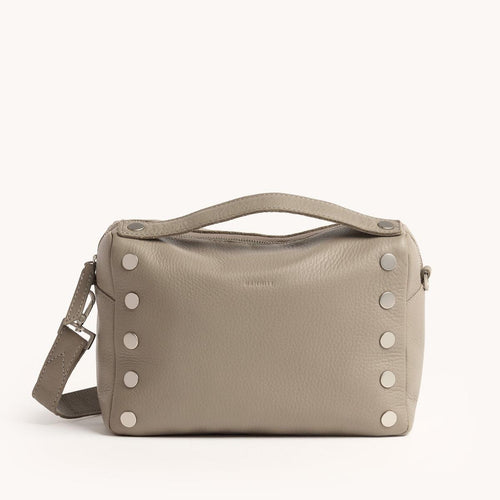 EVAN CROSSBODY MED - Pewter Pebble/Brushed Silver-Hammitt-Renee Taylor Gallery