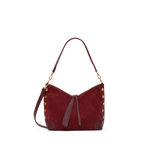 GRACE MED - Cherrywood Suede/Brushed Gold