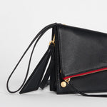 CURTIS - Black/Brushed Gold Red Zip-Hammitt-Renee Taylor Gallery