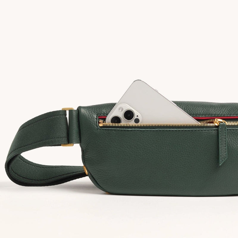 CHARLES CROSSBODY MED - Green Room Pebble/Brushed Gold-Hammitt-Renee Taylor Gallery