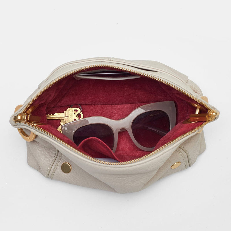 DANIEL CROSSBODY CLUTCH SML - Chateau Cream/Brushed Gold-Hammitt-Renee Taylor Gallery