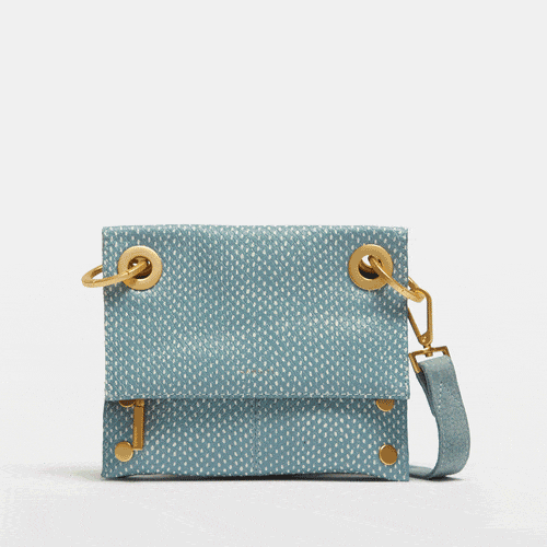 MONTANA REV SML - Reversible/Bay Blue Snake/Brushed Gold-Hammitt-Renee Taylor Gallery