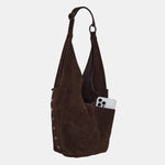TOM ZIP - Espresso Suede/Gunmetal-Hammitt-Renee Taylor Gallery