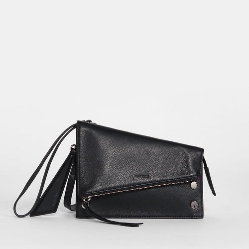 CURTIS - Black/Brushed Gold Red Zip-Hammitt-Renee Taylor Gallery