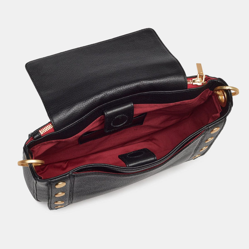 KAYCE SADDLE LRG - Black/Brushed Gold/Red Zip-Hammitt-Renee Taylor Gallery